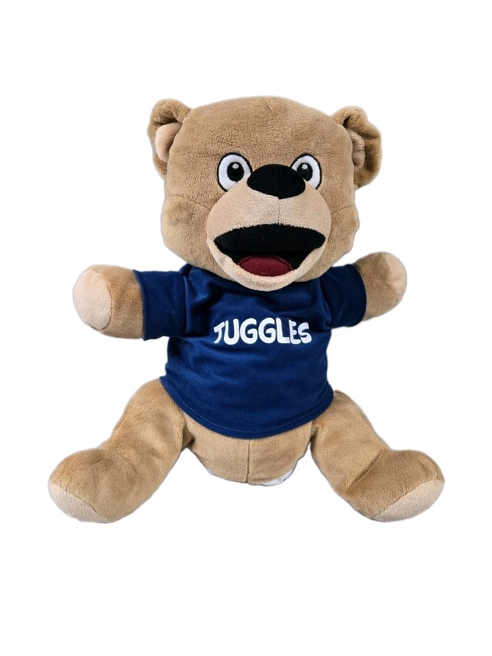 Tuggles Plush Puppet Bear Educational Toy Blue Shirt Stuffed Animal Classroom